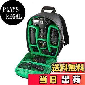 【送料無料】Chonor カメラリュック カメラバッグ カメラバックパック プロ級 一眼レフバッグ カメラバック 登山 撥水 アウトドア撮影 多機能小型収納ポーチ 33x26.5x12.5cm 適用機種Canon、Nikonな