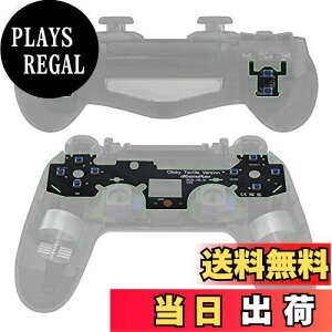 【送料無料】eXtremeRate ps4コントローラーショルダーフェイスDpadボタンに対応用ホールタクタイルクリックキット、カスタムフラッシュショットボタンストップフレックスケーブル、ps4コント