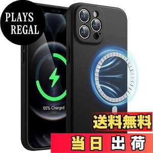 yzJEDirect iPhone12ProMax (12 Pro Max 6.7C`p) }Olbg VRP[X MagSafeΉ VL[\tg^b`̓dbJo[ JYی (ubN)