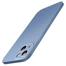 JEDirect 超薄型 (0.85mm薄さ) iPhone 14 6.1インチ用 ケース アップグレード版 カメラレンズ 保護カバー 極薄 軽量 マット質感 ハードPC素材 ワイヤレス充電対応 (シエラブルー)