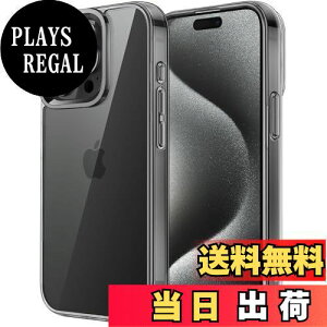 【送料無料】JEDirect iPhone15ProMax 6.7インチ(15 Pro Max)用 保護ケース 黄ばみなし 衝撃吸収 バンパーカバー 傷つけ防止 クリアバック (ブラック)