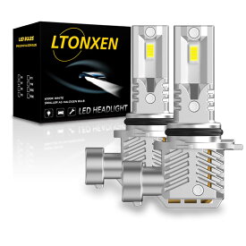 LTONXEN LEDヘッドライトHB4 フォグランプ 新車検対応 ホワイト 爆光 ミニサイズ 一体型 ファンレス 純正交換 加工不要 無極性 DC 9-16V 車用LEDバルブ (2個入)