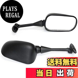 【送料無料】Szmsmy バイク スクエア カウル ミラー 左右 セット 汎用 CBR600RR CBR1000RR(ブラック CBR VRT