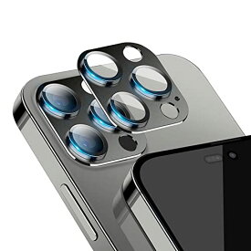 SeGinn iPhone 14 Pro/iPhone 14 Pro Max 対応 カメラフィルム レンズカバー 金属 ケース 高透過率 露出オーバー防止 耐衝撃 防塵 全面保護 アルミ合金＋強化ガラス製 iPhone 14 Pro/iPhone 14 Pro Max 用 レンズフィルム （黒）