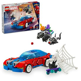レゴ(LEGO) スーパー・ヒーローズ スパイダーマンのレースカーとヴェノム化したグリーン・ゴブリンの対決 おもちゃ 玩具 プレゼント ブロック 男の子 女の子 子供 6歳 7歳 8歳 9歳 小学生 スパイダーマン ごっこ遊び 76279