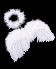 [YFFSFDC] 天使の羽 赤ちゃん ベビー ヘアバンドと天使羽 寝相アート可愛い エンジェルセット コスチューム 撮影小道具 祝い 子供 男の子 女の子 出産お祝い 写真記念（天使の翼+ヘッドリング）