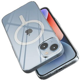 【空気のような薄さ】Sinjimoru iPhone 14 MagSafe用スマホケース、1mmの超薄型 マグセーフ対応iPhoneケース マグネット内蔵 ワイヤレス充電対応 iPhone 14, 14 pro, 14 pro max, 14 plus, iPhone13・12シリーズ対応 クリアケース。M-AiroFit Basic for iPhone