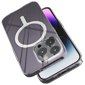【空気のような薄さ】Sinjimoru iPhone 14 Pro MagSafe用スマホケース、1mmの超薄型 マグセーフ対応iPhoneケース マグネット内蔵 ワイヤレス充電対応 iPhone 14, 14 pro, 14 pro max, 14 plus, iPhone13・12シリーズ対応 クリアケース。M-AiroFit Basic for iPhone