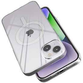 【空気のような薄さ】Sinjimoru iPhone 14 Plus MagSafe用スマホケース、1mmの超薄型 マグセーフ対応iPhoneケース マグネット内蔵 ワイヤレス充電対応 iPhone 14, 14 pro, 14 pro max, 14 plus, iPhone13・12シリーズ対応 クリアケース。M-AiroFit Basic for iPhone