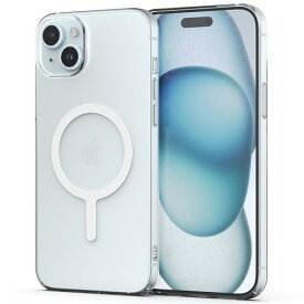 【空気のような薄さ】Sinjimoru iPhone MagSafe用スマホケース、1mmの超薄型 マグセーフ対応iPhoneケース マグネット内蔵 ワイヤレス充電対応 iPhone15 14 13 12シリーズ対応 クリアケース。M-AiroFit Basic for iPhone 15 Plus