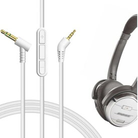 Geekria ケーブル 互換性 オーディオコード ボーズ Bose QuietComfort 3, QC 3, QC3 ヘッドホンケーブル、2.5mm AUX に適合する インラインマイクと音量コントロール 1.2m