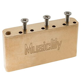 Musiclily Ultra ブラス 40mm トレモロブロック 10.5mm弦ピッチ インドネシア製Squierエレキギター用