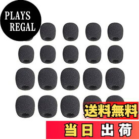 【送料無料】YFFSFDC マイクスポンジ 20個セット 内径5mm/8mm ヘッドセット インカム ピンマイク 雑音防止 ピンマイク 用 ミニ 黒