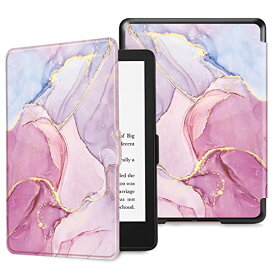 Fintie for Kindle Paperwhite ケース Kindle Paperwhite 第11世代 / Paperwhite シグニチャー エディション (第11世代) 2021年発売 6.8インチ 用 ケース 保護カバー 軽量 薄型 オートスリープ機能付き (柄 X マーブルピンクA)