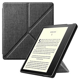 Fintie Kindle Oasis 第10世代 2019 Newモデル / 第9世代 2017 専用保護ケース 軽量 薄型 マグネット機能 オートスリープ機能 折り紙式スタンド PUレザー 保護カバー 開閉式カバー（デニムグレー）