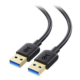 Cable Matters USB 3.0 ケーブル 2本セット USB Type A オス オス ブラック 5Gbps 1.8m
