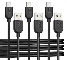 Cable Matters 3本セット USB C USB A 変換ケーブル ブラック 1.8m/6ft 柔らかい USB C A 変換ケーブル 3A高速充電 オレン ジ ブルー パープル iPhone 15/15 Pro/15 Plus/15 Pro Max/Galaxy S23対応