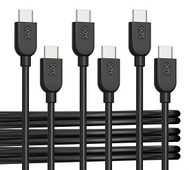 Cable Matters 3本セット USB C ケーブル ブラック 0.9m/3ft 柔らかい USB Type-C ケーブル 60W PD対応 オレン ジ ブルー パープル iPhone 15/15 Pro/15 Plus/15 Pro Max/Galaxy S23対応