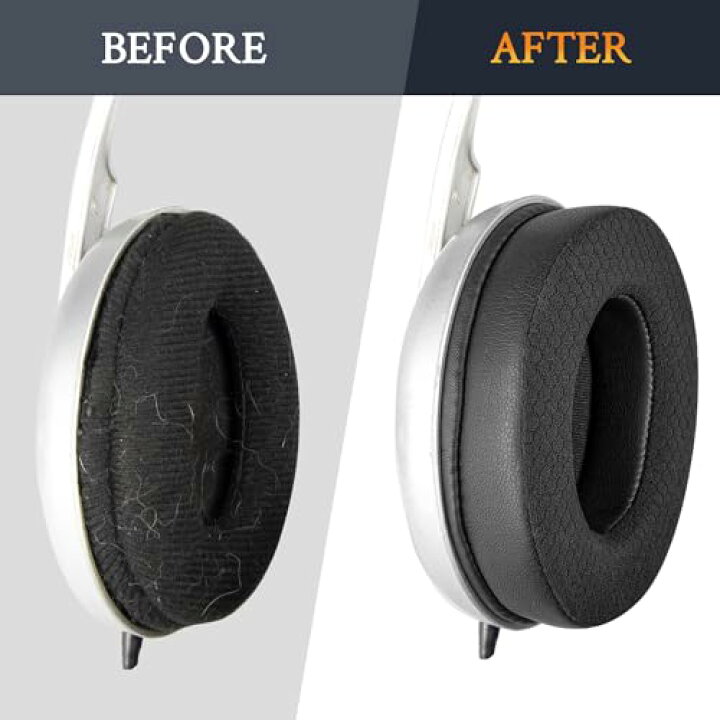 【送料無料】SOULWIT イヤーパッド イヤークッション Sennheiser  HD202/HD202II/HD203/HD212/HD212-Pro/HD437/HD447/HD457/HD477/HD497/EH150/EH250/EH350/HD62-TV/HD65-TV  用 ヘッドセット