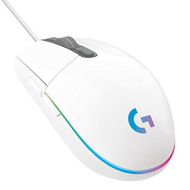 Logicool G(ロジクール G) ゲーミングマウス 有線 G203 ホワイト LIGHTSYNC RGB 6個プログラムボタン 85g軽量 G203-WH 国内正規品 【 ファイナルファンタジーXIV 推奨周辺機器 】