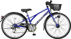 キャプテンスタッグ(CAPTAIN STAG) 子供用自転車 エックスキング 24インチ [ シマノ6段変速 / CTB/ジュニアマウンテンバイク/CIデッキ/LEDオートライト/LEDオートリアライト/前後泥よけ ] 標準装備 CTB246 ブルー YG-1289