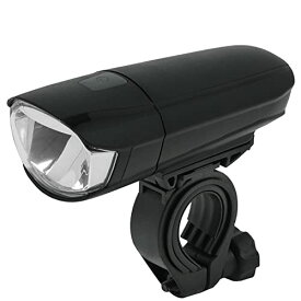 キャプテンスタッグ(CAPTAIN STAG) 自転車 ライト ヘッドライト LED 1LEDライト 213 [ 1WLED / 明るさ2000カンデラ / ワイド配光/上面カット/首振り機能付き ] JIS規格 ブラック Y-4849