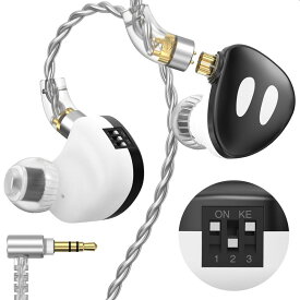 TRN ORCA イヤモニ カナル型 イヤホン 【チューニング可能】 1DD モニターイヤホン イヤーモニター 高遮音性 IEM ハイレゾ イヤフォン 有線 QDC脱着式ケーブル 3.5 mmプラグ (マイク無し)