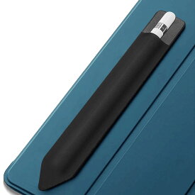 ProCase Apple Pencil用のペンシルホルダー ステッカー iPadスタイラスペン用粘着スリーブ 保護ポーチ Apple Pencil 第1世代と第2世代に対応 -ブラック