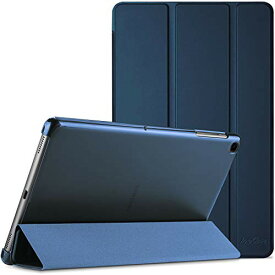 ProCase Galaxy Tab A7 10.4” (T500 T503 T505 T507) ケース 2020発売 超スリム スタンド フォリオ保護ケース 半透明フロスト バックカバー‐ネイビー