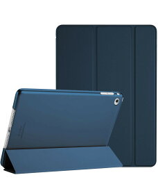 ProCase iPad mini 4 ケース（A1538 A1550 A1546） オートスリープ/ウェイク機能 三つ折りスタンド スマート 超スリム フォリオ保護ケース 半透明フロスト バックカバー 対応機種：iPad mini 4世代 7.9" (2015)-ネイビー
