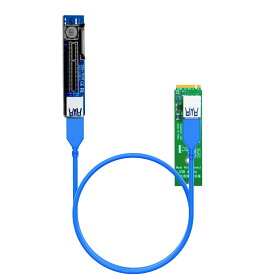 GLOTRENDS M.2 エクステンションケーブル(長さ:60cm)、M.2 延長ケーブル、NGFF M.2 Key M to PCI-E X1/X4 ライザーケーブル、PCIe WiFiカード用、M.2 PCIeカード、ファイヤワイヤーカード(Firewire カード)、 USB PCIeカードとサウンドカードなどのに対応 (UEX108)
