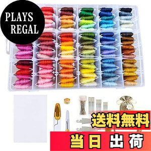 【送料無料】TuxFezug 刺繍キット 刺繍糸 収納 セット 108色 金銀付き 刺しゅう 手作り クロスステッチ 刺繍セット 初心者向け DIY ししゅう 刺繍工具セット 刺繍枠 刺繍針 糸通し 刺繍用布 はさ