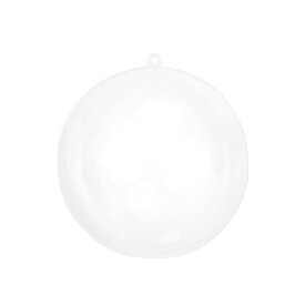 TOYMYTOY プラスチックボール 透明 中空 ボール 20cm オーナメント ボール クリスマスボール クリスマス飾り 装飾品 用 オーナメント 飾り用 DIY