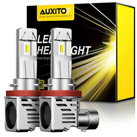 【最新 業界初モデル正規品】AUXITO H11 H8 H9 H16 LEDヘッドライト 車用 2年品質保証 新基準車検対応 ZES LEDチップ搭載 驚異の純正ハロゲンサイズ登場 99％車種対応 高輝度 6500K 12V車対応(ハイブリッド車・EV車対応) 定電流回路搭載 長寿命 高速回転冷却ファン付け