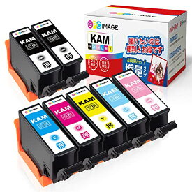 GPC Image KAM-6CL-L 6色パック+ KAM-BK-L (計7本) 増量タイプ エプソン 用 インクカートリッジ カメ Epson 用 KAM-6CL KAM-BK 互換インク EP-881A 882A 883A 884A 885A 886A 対応の KAM カメ インク 残量表示機能 個包装