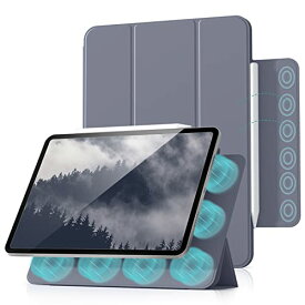 Aoub iPad Air 5 ケース 2022 (第5世代) マグネットケース iPad Air 4 ケース 2020 (第4世代) iPad Pro 11 ケース 2018 磁気吸着 オートスリープ/ウェイク対応 Pencil 2対応 スリム 手触り快適 カバー ブルーグレー