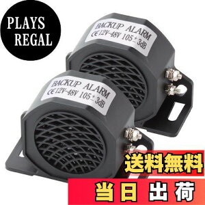 【送料無料】FARBIN 車バックアップブザー12v / 48V 110±3Dbユニバーサル防水警告リバースアラーム死角に車ホーン重機反転スピーカー車/トラック用耐久性車の逆転ホーン駐車逆転注意 2Pcs (車の