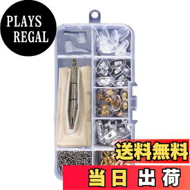 【送料無料】[LOYELEY] メガネ鼻パッド 眼鏡修理 25ペア 5種類 眼鏡 鼻あて 交換セット メガネ ノーズパッド 修理キット ドライバー メガネネジ クロス エアクッション 金属 シリコン パッド跡軽減 柔らかい メガネずり落ち防止 ズレ防止 メガネ用 ピンセット クリーニングク