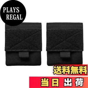 【送料無料】LOYELEY モールポーチ ポーチ EDCポーチ 2個セット ミニ ベルクロ モール 多機能ポーチ タクティカルポーチ 工具入れ 小物入り 収納 サバゲ? 探検 登山 お釣り アウトドア (黒)