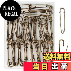 【送料無料】DanYun 安全ピン 45mm 45pcs アンティークブロンズ 特大 ロック安全ピン おしゃれ 安全ピン大 セイフティピン 事務用品 縫製 工芸手作り 編み物ツール 腕章止め 布団カバー止め ロッ