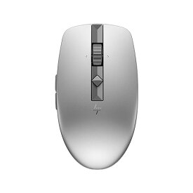 HP ワイヤレスマウス 無線 マウス HP 710 リチャージャブル ワイヤレス 静音 マウス Bluetooth Windows Mac ChromeOS 3台接続対応 USB-C充電式 切替式高速スクロールホイール(シルバー)【国内正規品】