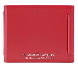 Kenko SDカードケースAS SD8 RE SD/microSD各8枚収納可能 レッド 704448