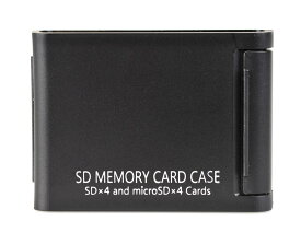 Kenko SDカードケースAS SD4 BK SD/microSD各4枚収納可能 ブラック 704370