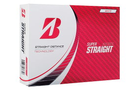 BRIDGESTONE(ブリヂストン)ゴルフボール SUPER STRAIGHT 2023年モデル 12球入 ホワイト