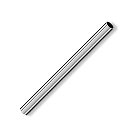 Cleqee 丸管 丸いチューブ ストレートパイプ 304ステンレス製 シームなしDIYクラフト用 外径9mm 壁厚さ0.4mm 長さ250 mm
