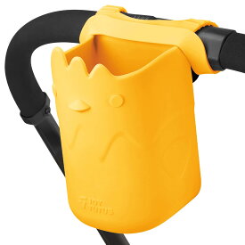 JOYTUTUS ベビーカー ボトルホルダー 可愛い水筒バッグ ドリンク 小物入り 収納 携帯用 カップホルダー 散歩/キッチン 取付簡単 収納便利 [キイロ]