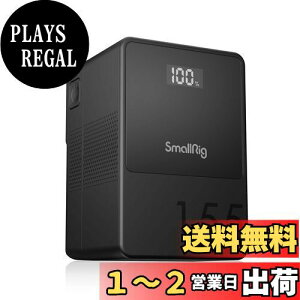 yzSmallRig VB155 ~j V }Eg obe[ Vobe[ 10500mAh(155Wh/14.8V) OLED XN[ 65W PD USB-C }[d D-TAP & USB-A fA DC |[g J COB LEDrfICg X}[gtH