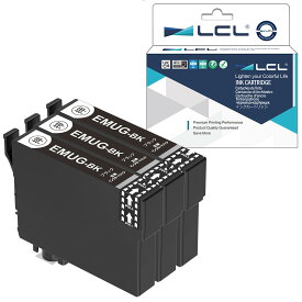 LCL (3パック ブラック) EPSON用 エプソン用 マグカップ MUG-BK ICチップ残量表示検知機能付き 互換インクカートリッジ 対応機種：EPSON EW-452A EW-052A