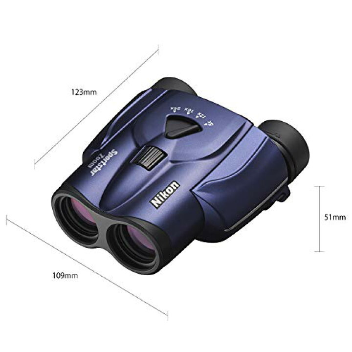楽天市場】Nikon ズーム双眼鏡 スポーツスターズーム 8-24x25 ポロ 
