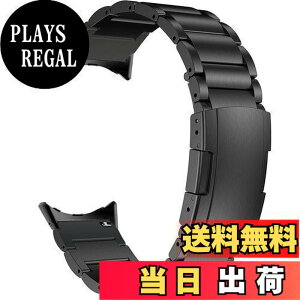 �y���������z[MaKTech] �`�^�����X�g�o���h Google Watch�p ���^���u���X���b�g�X�g���b�v �g�[�^�X�o�b�N���t���A�_�v�^�[�t�� Google Pixel Watch 2022�p (�u���b�N)